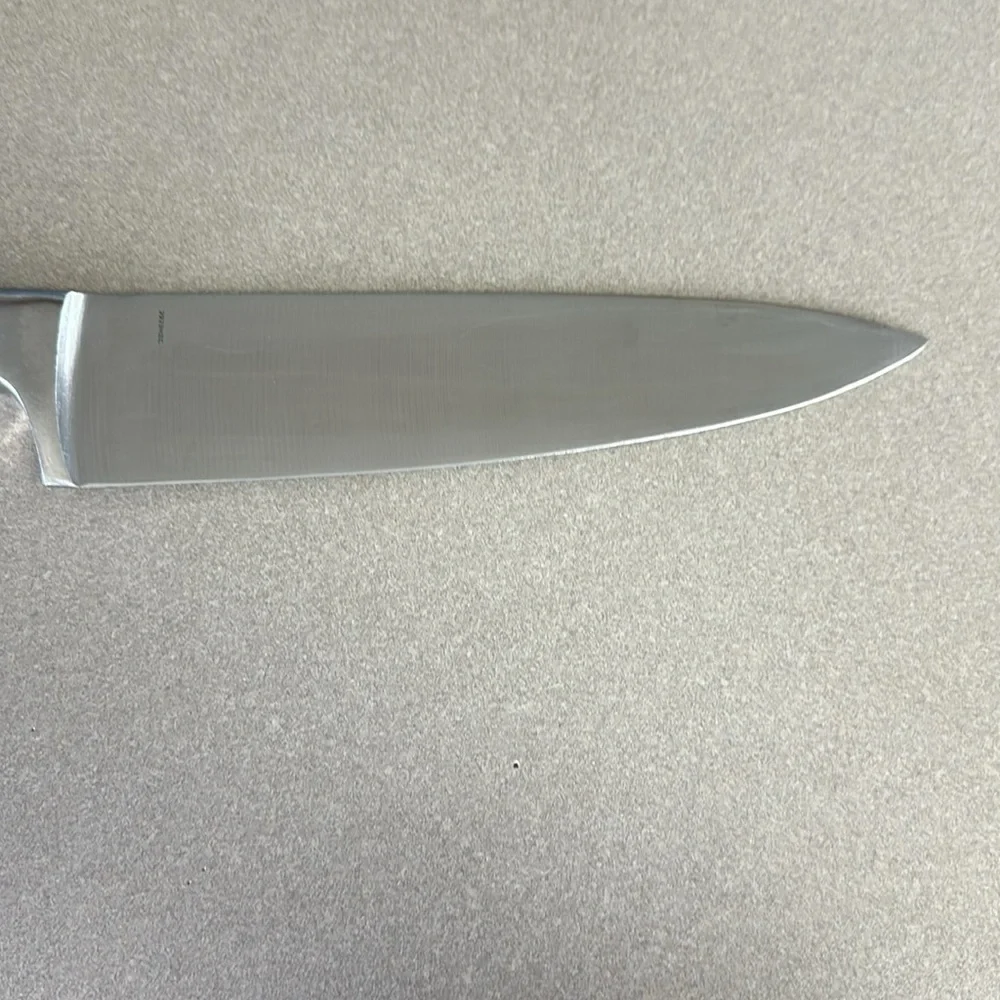 Pioneer Woman 8 in knife with Turquoise handle in good used condition